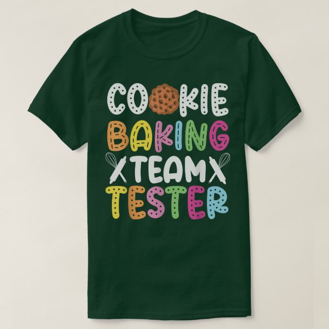 Camiseta Equipo Tester Cookie Bake Baking Cookie Team (Diseño del anverso)