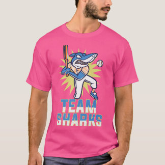 Camiseta Equipo Tiburón 10 Deporte Animal Cute Béisbol Depo