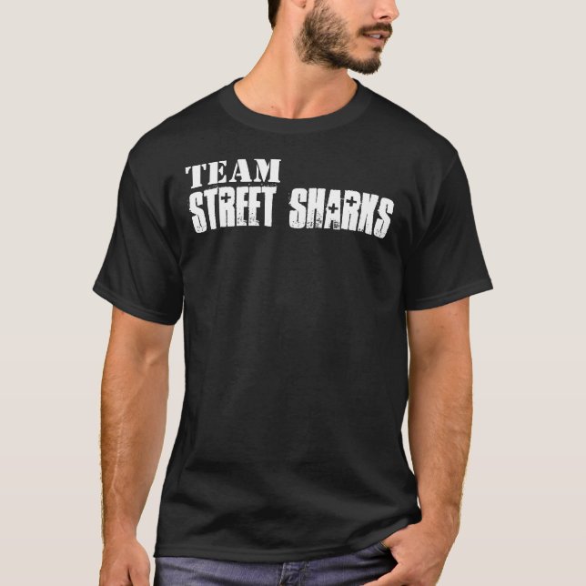 Camiseta EQUIPO, tiburones de la calle (Anverso)