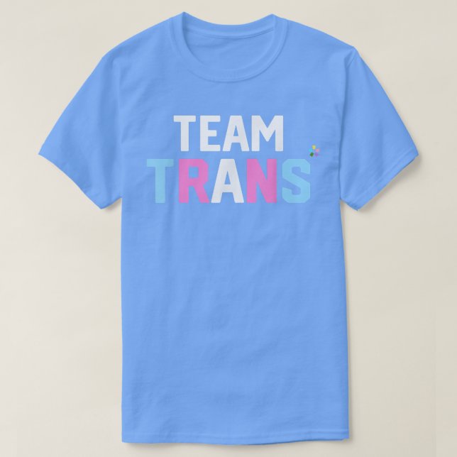 Camiseta Equipo Transgénero LGBTQ Aliado Transgénero Para H (Diseño del anverso)