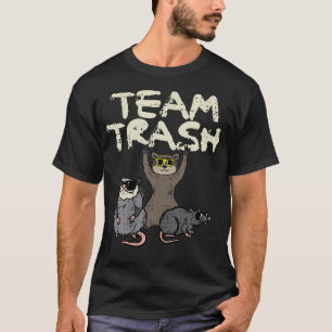 Camiseta Equipo Trash Opossum Raccoon Possum Gato Calle Hom