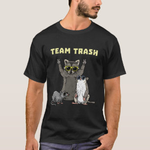 Camiseta Equipo Trash Opossum Raccoon Rat Animales Garbage 