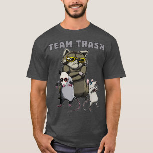 Camiseta Equipo Trash Opossum Raccoon Rat Funny Animales Ga