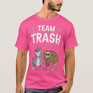 Camiseta Equipo Trash Opossum Raccoon Trash Bin Fun Dumpste