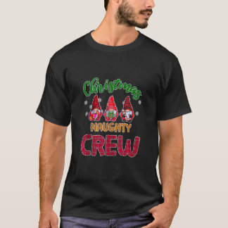 Camiseta Equipo travieso, divertido gnomo de Navidad, pijam