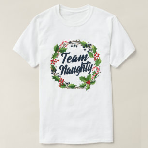 Camiseta Equipo travieso divertido regalos de Navidad para