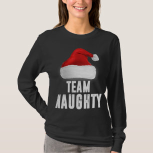 Camiseta Equipo travieso Navidades divertidos Pajama Famili