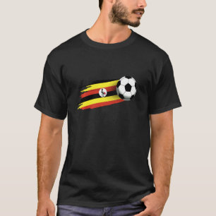 Camiseta Equipo ugandés de fútbol ugandés con bandera ugand
