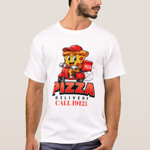 Camiseta Equipo Uniforme de Personal de Entrega de Pizza 🚚