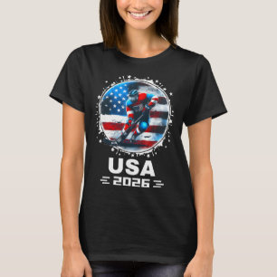 Camiseta Equipo Usa 2026 Estados Unidos Bandera Americana H