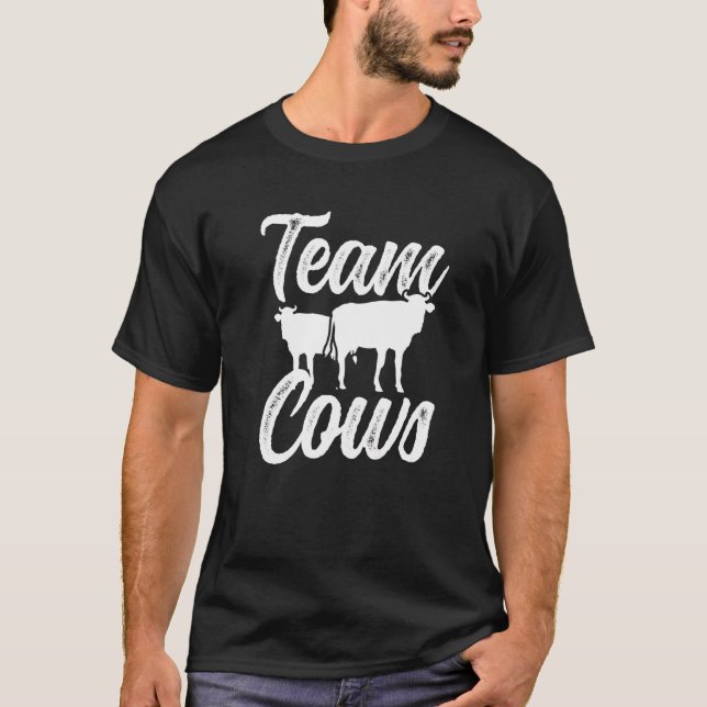 Camiseta Equipo Vacas Animales Granja Vaca (Anverso)