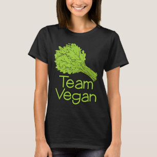 Camiseta Equipo Vegan Kale Pareja Planta Vegetaria Familiar