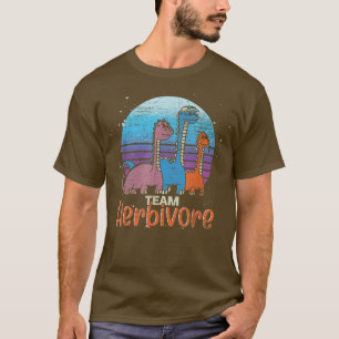 Camiseta Equipo vegetal Herbivore Dinosaur Retro Veg
