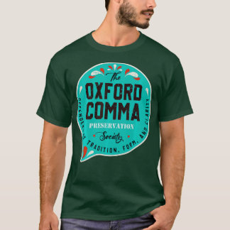 Camiseta Equipo Vintage Oxford Comma Preserve Society Lon