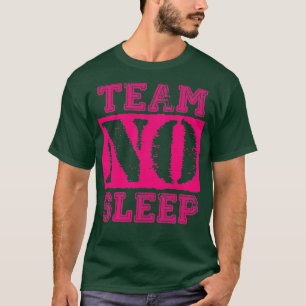 Camiseta Equipo Vintage Sin Suspender Texto Rosa Profundo
