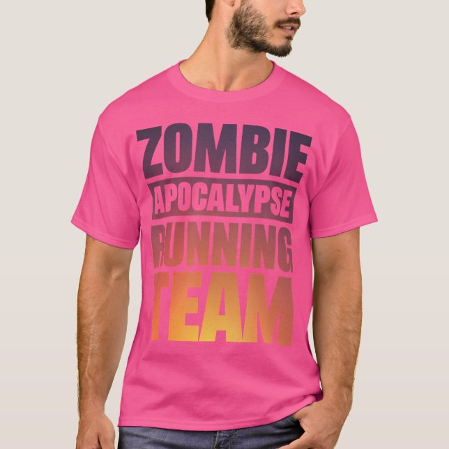 Camiseta Equipo Zombie de Ejecución de Apocalipsis (Anverso)