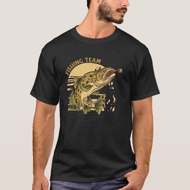Camiseta Equipos de pesca Hoodie de Pullover (Anverso)