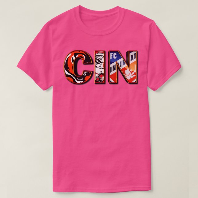 Camiseta Equipos deportivos Cincinnati CIN (Diseño del anverso)