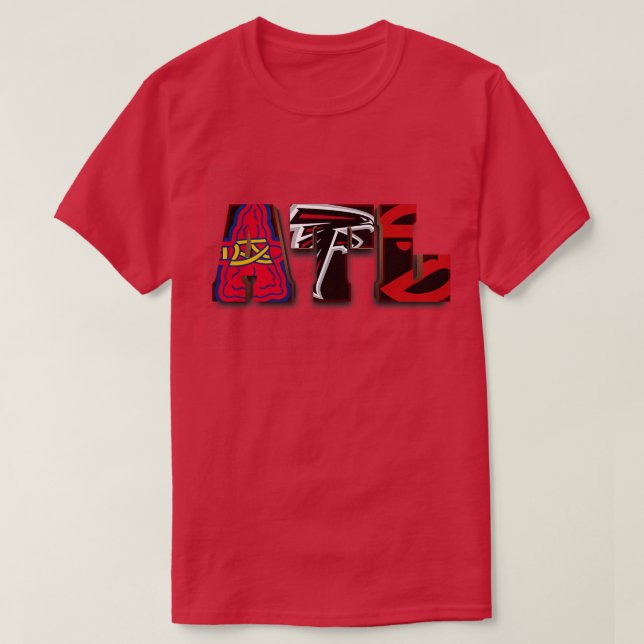 Camiseta Equipos deportivos de Atlanta ATL (Diseño del anverso)