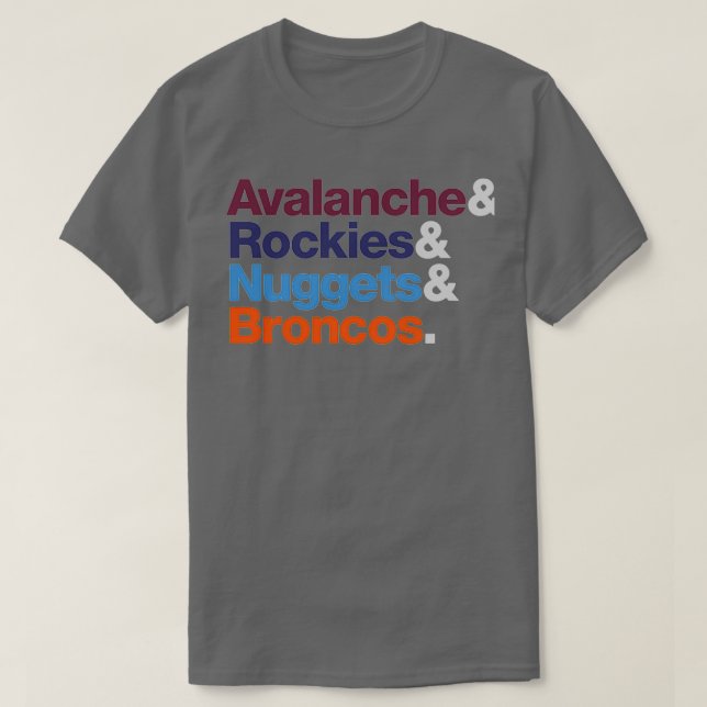 Camiseta Equipos Deportivos Denver (Diseño del anverso)