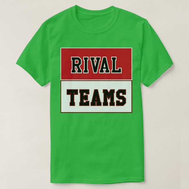 Camiseta Equipos rivales Georgia vs South olina (Diseño del anverso)