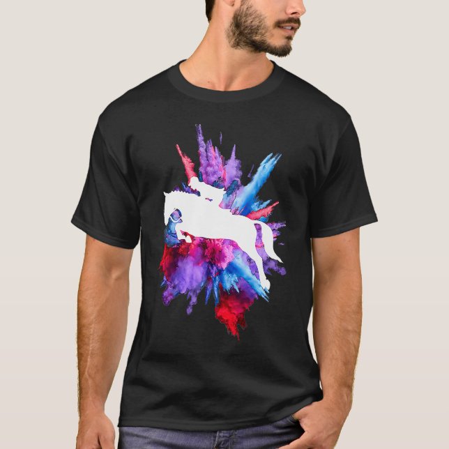 Camiseta Equitación a Caballo Color Blast (Anverso)
