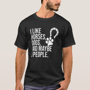 Camiseta Equitación Como Caballos Y Perros Jinete Carreras 