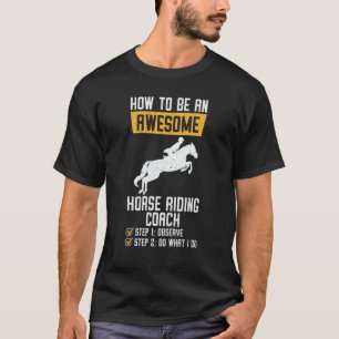 Camiseta Equitación de caballo saltando Salto de caballo ji