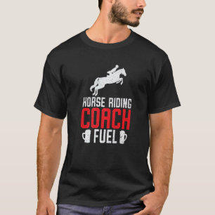 Camiseta Equitación de caballo saltando sobre el caballo