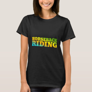Camiseta Equitación Diseñada Con Colores De La Naturaleza