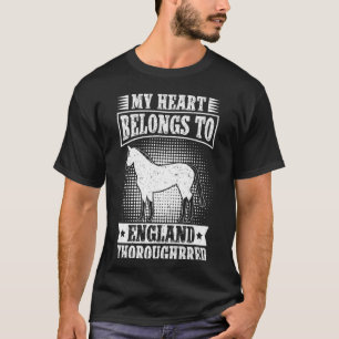 Camiseta Equitación Pertenece a Inglaterra Pura Sangre H