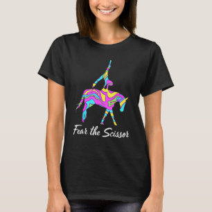 Camiseta Equitación sobre caballo para niñas que practican 
