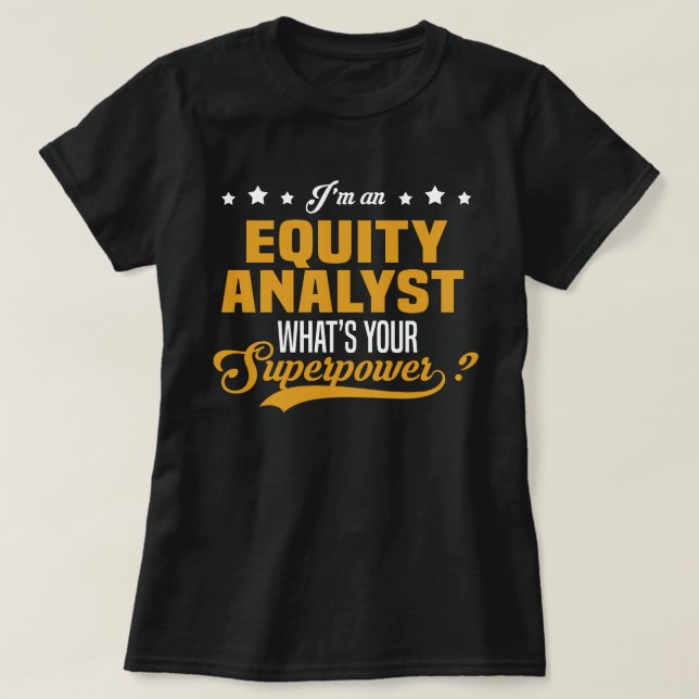 Camiseta Equity Analyst (Diseño del anverso)