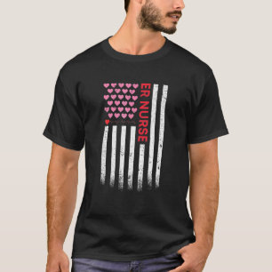 Camiseta ER Enfermero El día de San Valentín de Corazón de 