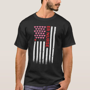Camiseta ER Enfermero El día de San Valentín de Corazón de 