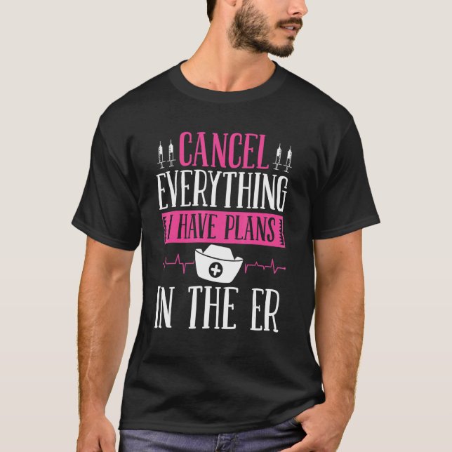 Camiseta ER Enfermero Esencial ER Tech Debe Tener Emergenci (Anverso)