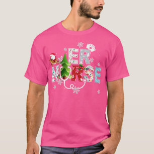 Camiseta ER Enfermero Stethoscope Ornamentos de árbol de na