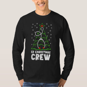 Camiseta Er Navidades Crew Tree Emergency Room Nurse Er