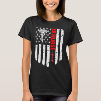 Camiseta Er Nurse American Flag Patriotic RN Registered Nur