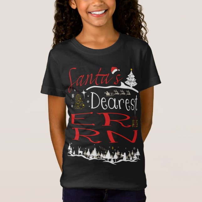 Camiseta ER RN Navidades de ofertas de trabajo de navidad (Anverso)