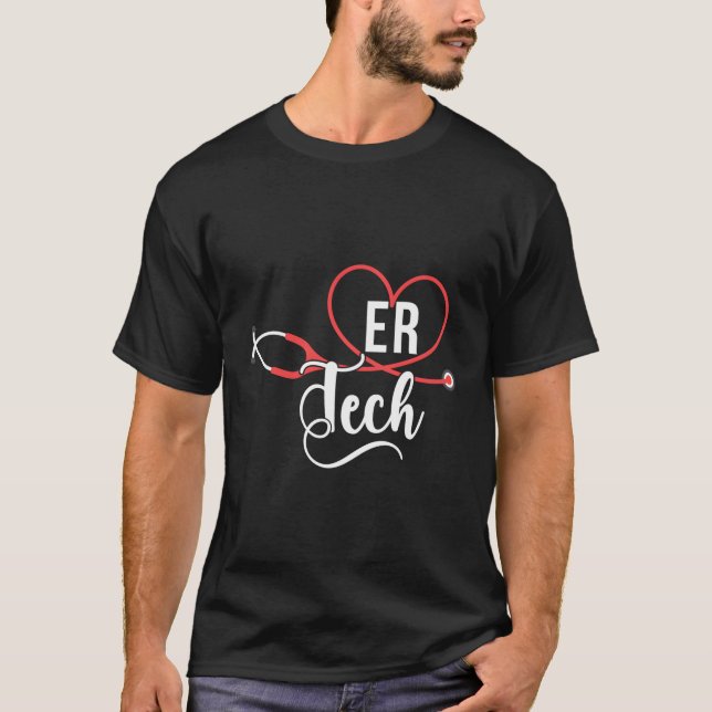 Camiseta Er Tech Stethoscope Emergency Room Tech (Anverso)