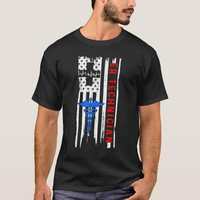 Camiseta Er Technician Emergency Room Tech 46 (Anverso)