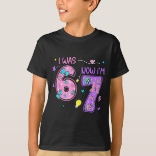 Camiseta Era 6 7 feliz cumpleaños 7 niño niña divertido mem