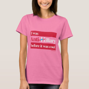 Camiseta Era Anti-Hillary antes - de blanco anti del png de