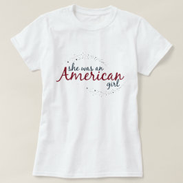 Camiseta Era chica estadounidense