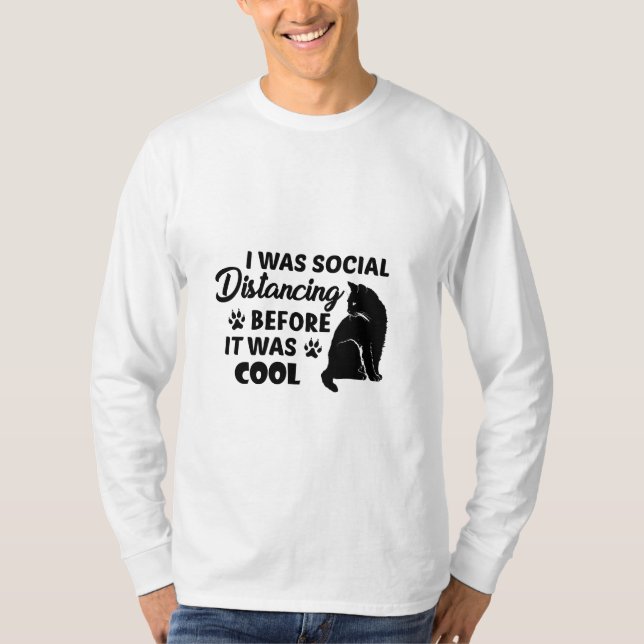 Camiseta era distanciamiento social antes de que fuera geni (Anverso)