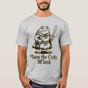 Camiseta Era los Carbohidratos M'Lord Vintage Funny Frog Me