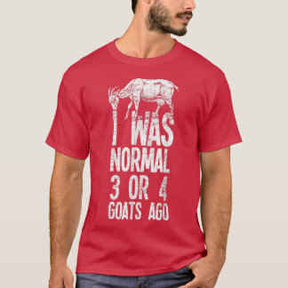 Camiseta Era Normal 3 O 4 Cabras Ago Granjeros Recuento De
