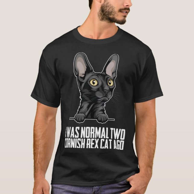 Camiseta Era normal dos cornudos de gato rex hace 1 (Anverso)