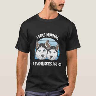 Camiseta Era Normal Dos Esposos Ago Cute Huskie Lover Gif
